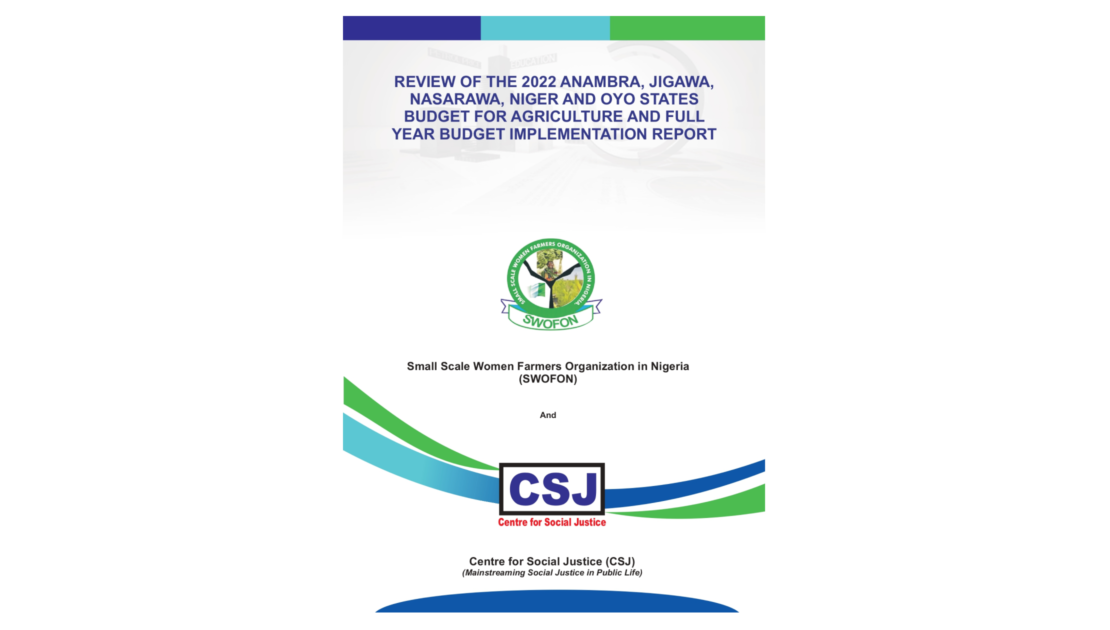 Review of the 2022 Anambra, Jigawa, Nasarawa, Niger and Oyo state budgets for Agriculture