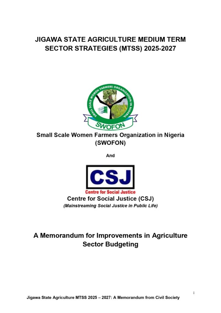 JIGAWA STATE AGRICULTURE MTSS 2025-2027