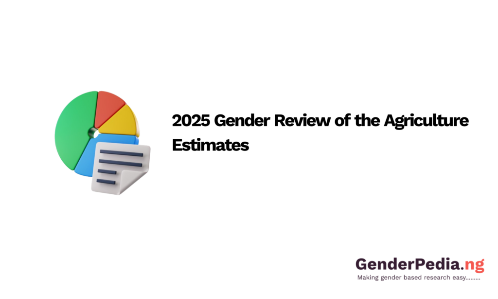 2025 Gender Review of the Agriculture Estimates