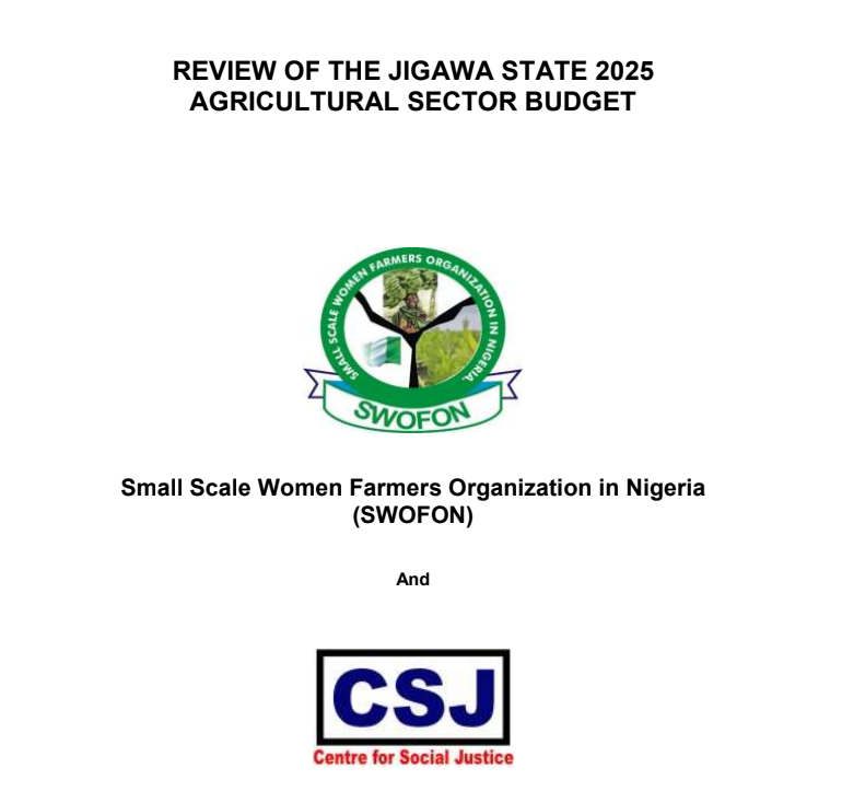 REVIEW OF JIGAWA STATE 2025 AGRICULTURE BUDGET